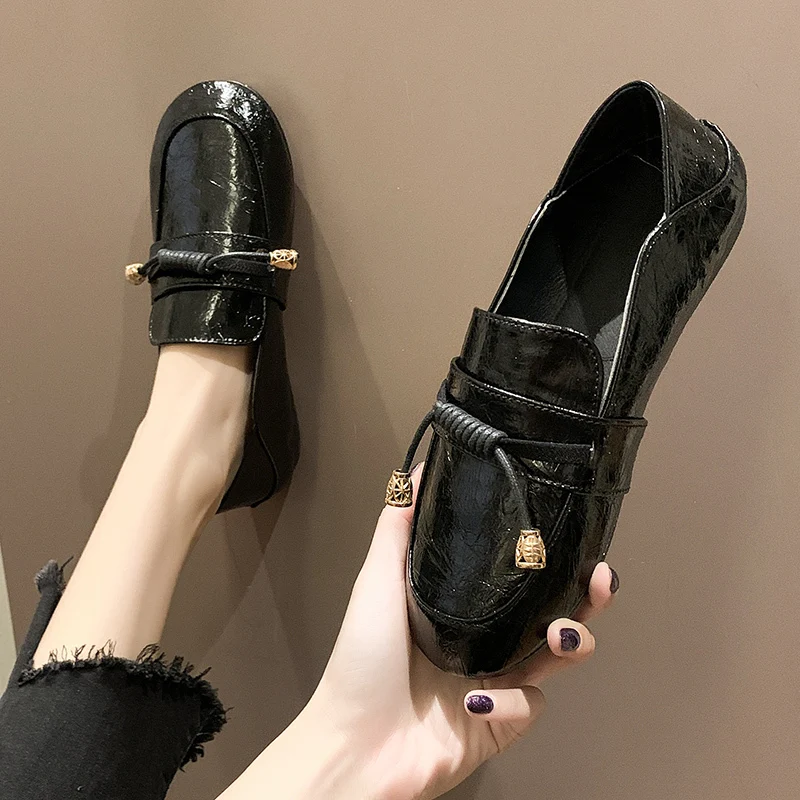 Chaussures femme; Новинка; весенняя обувь на плоской подошве; женские лоферы; удобные мягкие лоферы; женская повседневная обувь; zapatos mujer