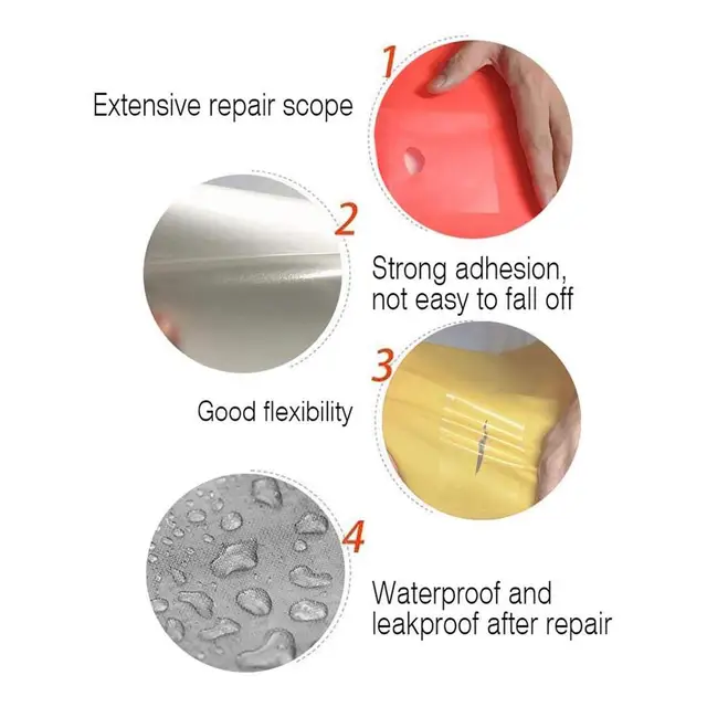 30 Darabos Medence Javítás Javító Szerszám Készlet Iatable Tartós Szalagok Air Matrac Patch Kit Az Uszoda Béléshez - Image 6