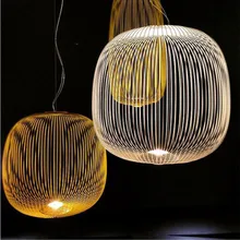 Скандинавские фосарини спицы галерея подвесные светильники креативная клетка для птиц дизайн гостиная, ресторан Декро подвесные светильники