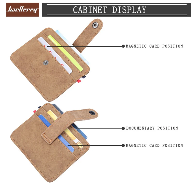 Мужской тонкий небольшой бумажник с отделением для карт из мягкой кожи женская