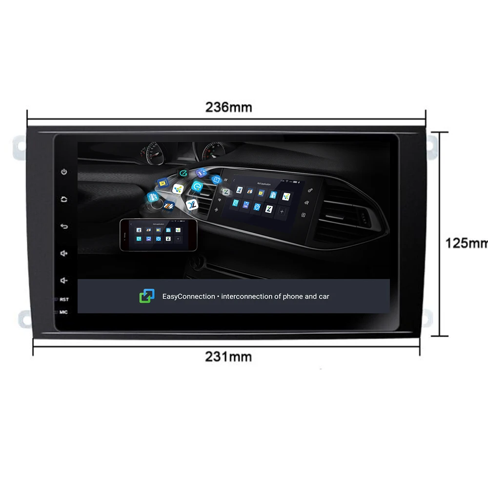 " Авторадио Android 9,0 автомобиль mutlimedia DVD для Porsche Cayenne GTS 2003-06 07 08 09 2010 gps Навигация стерео головное устройство аудио