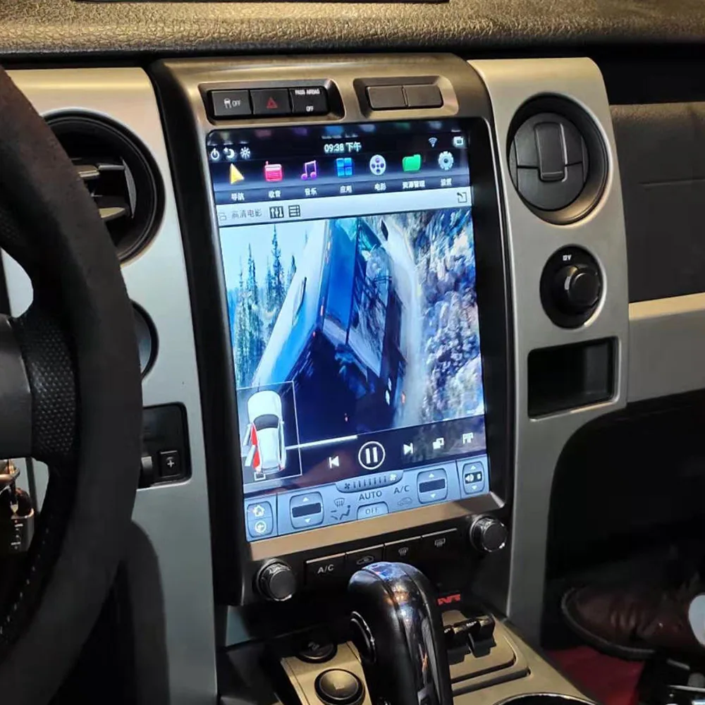 Aotsr Tesla 1" вертикальный экран Android 8,1 автомобильный DVD мультимедийный плеер gps навигация для Ford F150 2009- Wifi carplay стерео