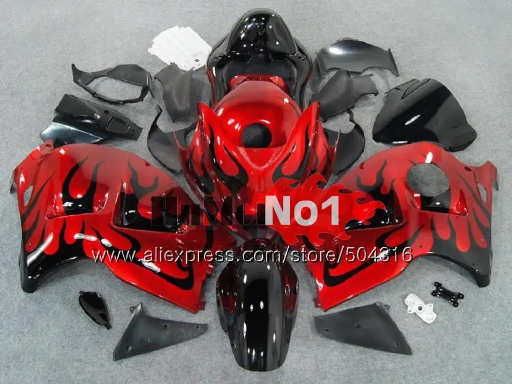 Инъекции для SUZUKI Hayabusa GSXR 1300 2008 2009 10 11 12 29MC. 233 GSXR-1300 GSXR1300 08 09 2010 2011 2012 черный пламя обтекатель - Цвет: No. 26