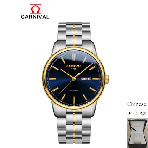 Switzerland Carnival Mechanical Watch Men MIYOTA Automatic Men Watches Luxury Brand Waterproof Clock Sapphire Montre Homme Reloj 