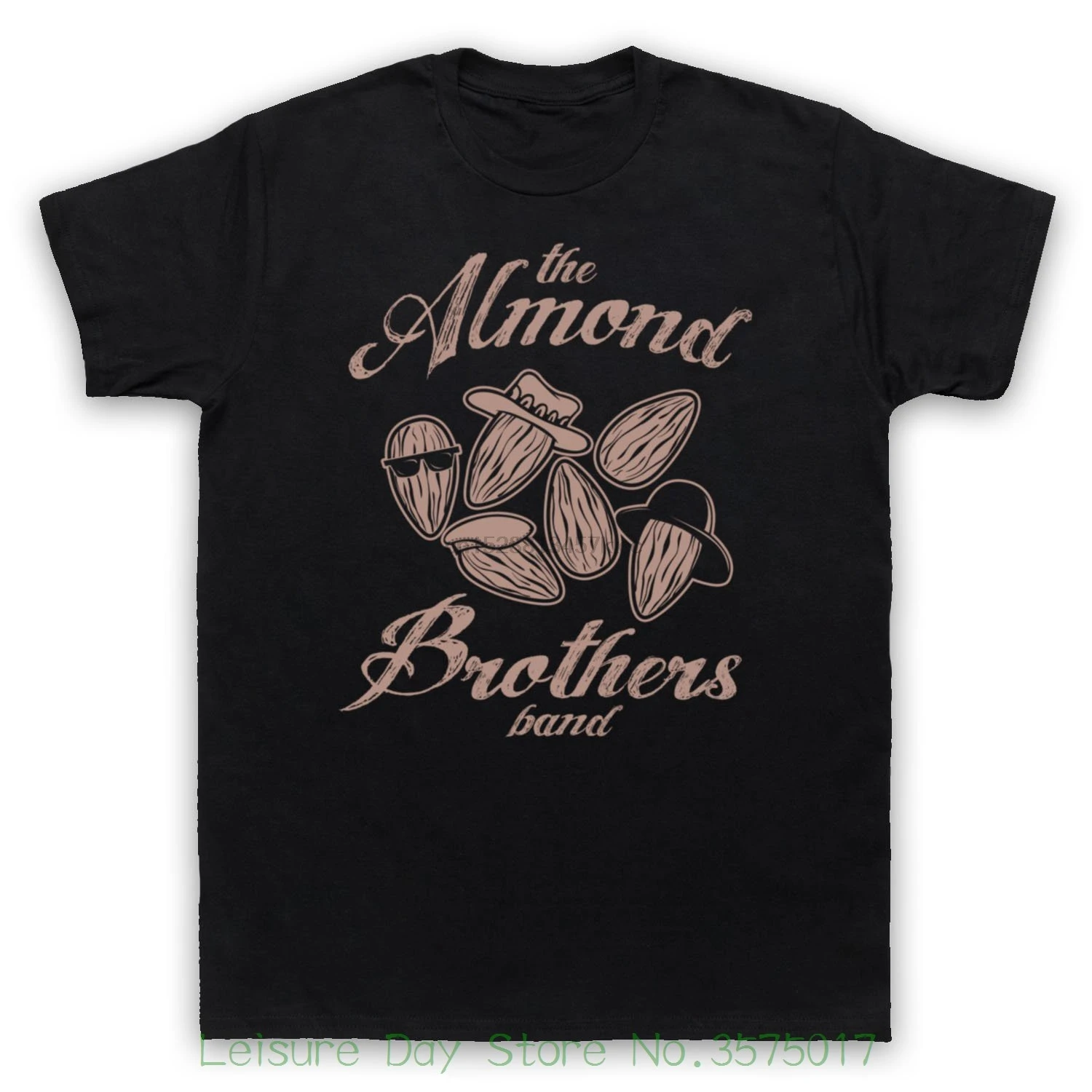 Adult 100% Cotton Customized Tees My Icon Men Almond Brothers Band Rock T-shirt |