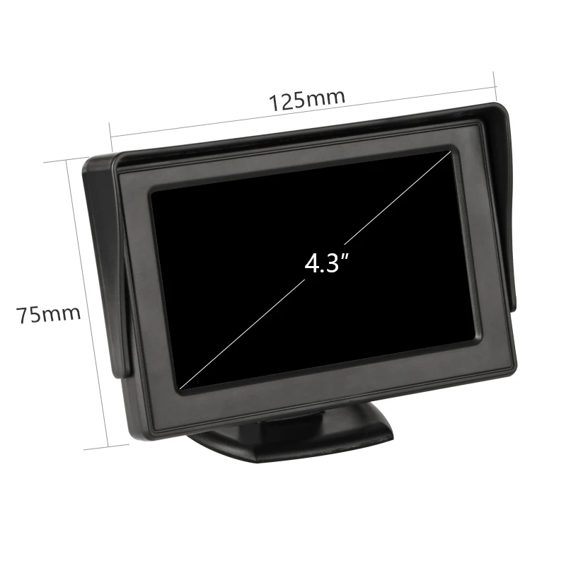 4,3 дюймов TFT lcd Беспроводная камера s автомобильный монитор дисплей камера заднего вида парковочная система для автомобильных мониторов заднего вида