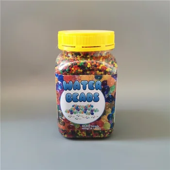 

60000pcs/bottle 10 Colors Children Toy Guns Bullets Water Beads Growing Balls Crystal Mud Paintball Hydrogel Jelly Toys for Kids