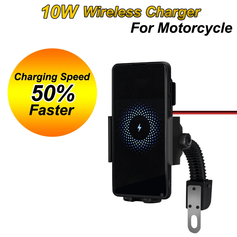 Водонепроницаемый Мотоцикл Быстрое беспроводное зарядное устройство Qi держатель телефона зарядное устройство для мотоцикла крепление питания розетка подставка для смартфона