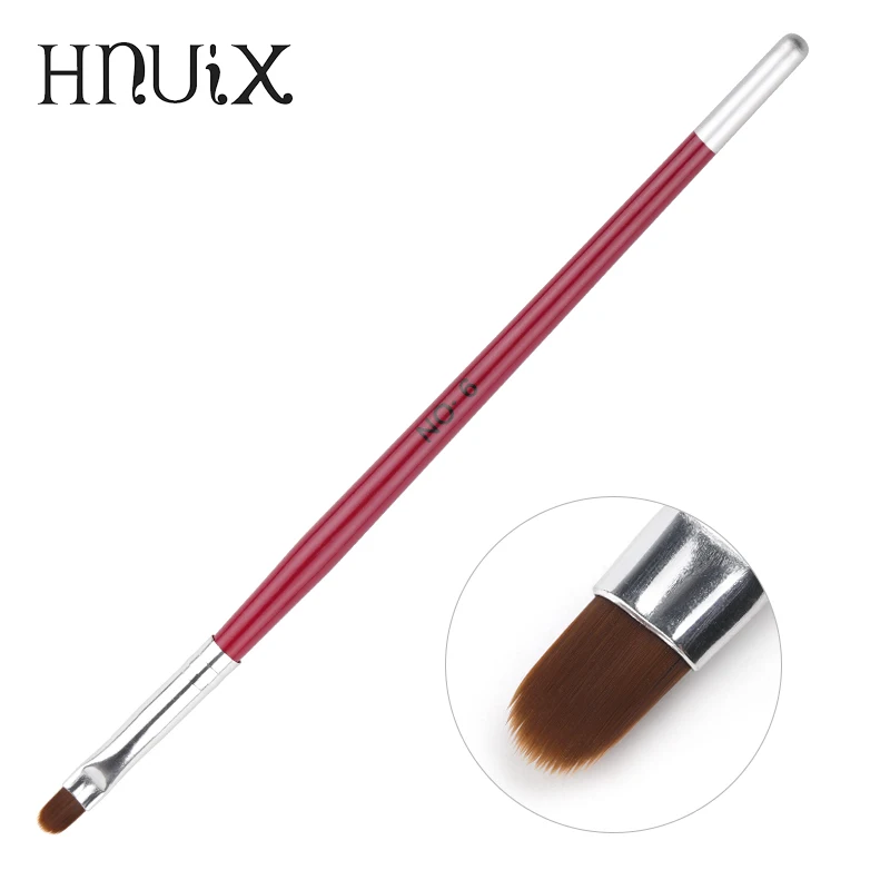 

Nail Art Brush Round Head Gel UV Nail Art Tips Extension Pen Transparent Professional Painting Drawing Manicure Tool