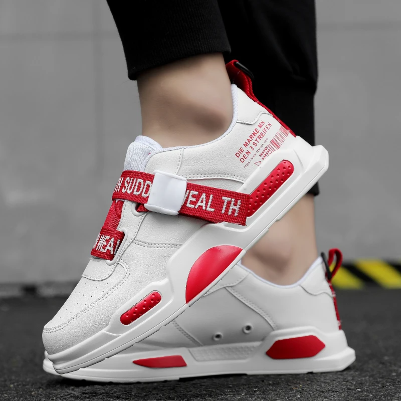 

2019 Men Jogging Walking Shoes Men Sneakers Light Outdoor PU Leather Man Autumn Spring Sneaker Vulcanized Shoes Zapatillas Mujer