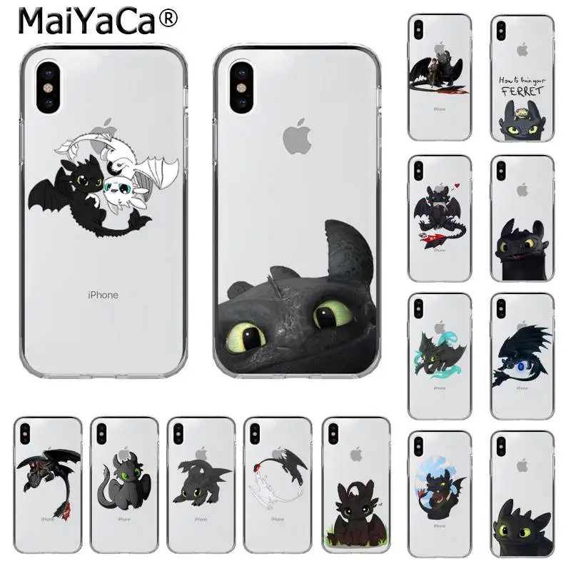 

MaiYaCa Toothless How To Train Your Dragon Customer High Quality Phone Case for iPhone 11 pro XS MAX 8 7 6 6S Plus X 5 5S SE XR