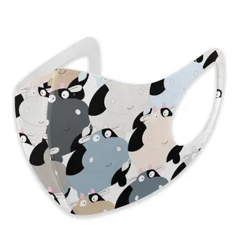 

Cow Collection print The stylish windproof and dustproof mask can clean the dustproof external shielding cloth.