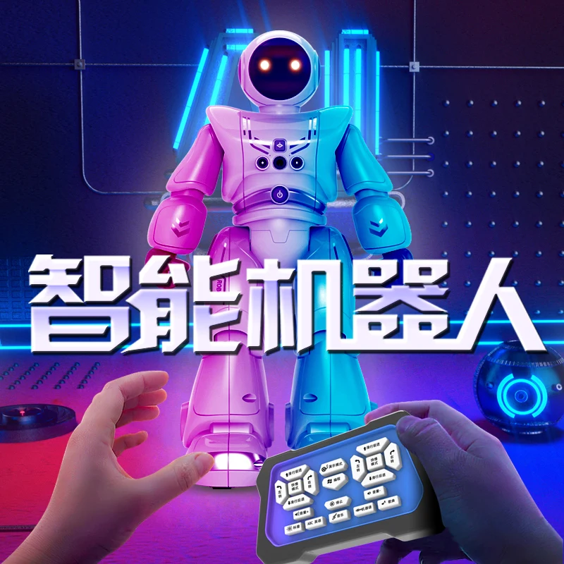 Intelligent gesture sensing remote control robot astronaut high-tech programming aerospace charging mobile children's toy boy |