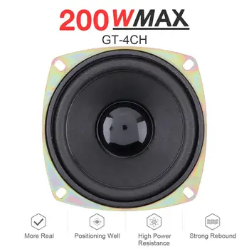 

1pcs 4 Inch 200W 12V Car Coaxial Speaker Vehicle Door Auto Audio Music Stereo Full Range Frequency Hifi Speakers