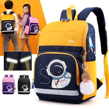 

Astronaut printed Russian style school backpacks for boys girls Primary Satchel Boy Knapsack Girl Backpack For School Space Bags