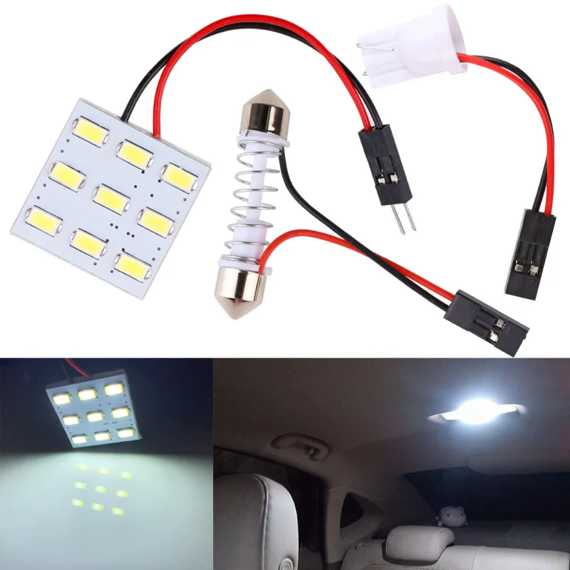 1 шт Автомобильные светодиодные панели крыша светильник 5630 9SMD 12V светильник доска Высокая мощность светильник отсек светильник чтения светильник багажник светильник для автоматическое изменение светильник