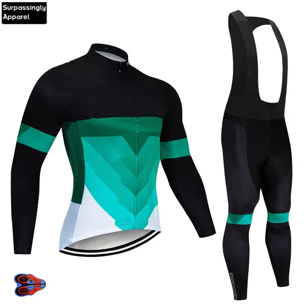 Pro Team Green Custom Ropa Hombre велосипед MTB велосипедная одежда Bicicletta Майо Ciclismo Одежда для велоспорта длинная велосипедная майка - Цвет: Picture Color