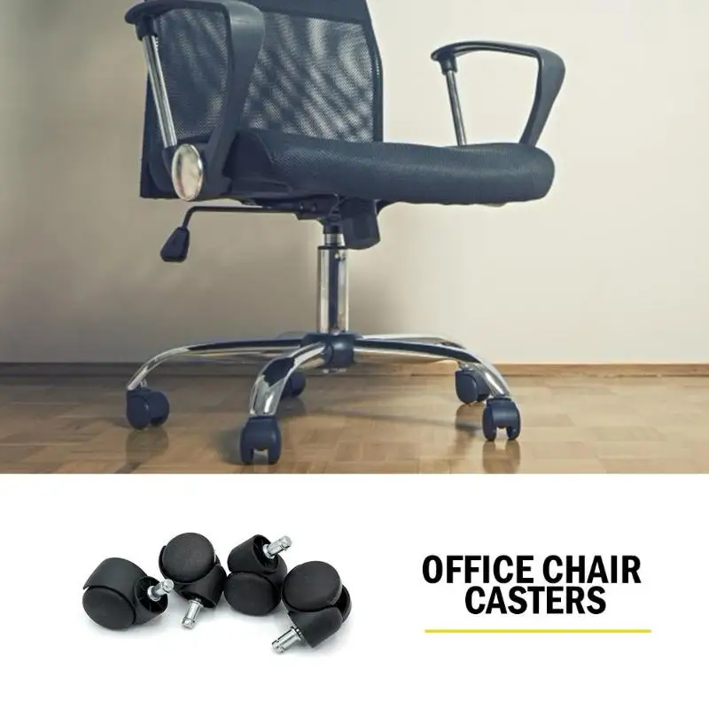 5 шт Универсальные колесики для офисного кресла поворотные ролики мягкие безопасные роликовые колеса для офисного стула 50 мм Сменные ролики для ковров