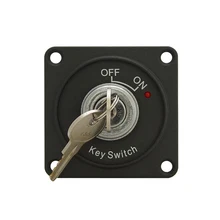 Key switch power switch with LED 2-position switch
