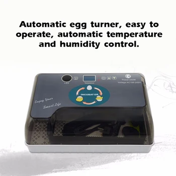 

Household Incubator Full Automatic Eggs Turner Eggs Brooder with LED Testing Function Farm Hatchery Incubator Brooder Machine