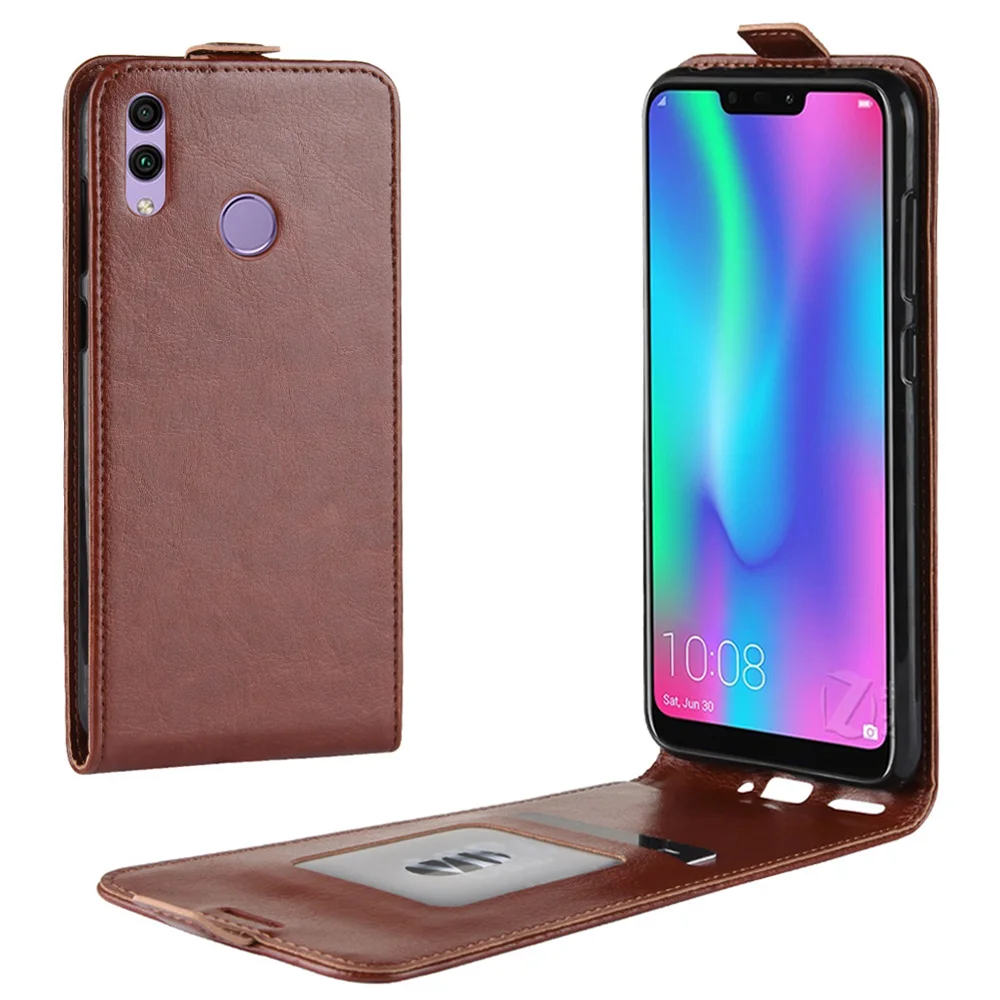 KHW2114_1_Flip Leather Case for Huawei Honor 8C BKK-L21 6.26 inch