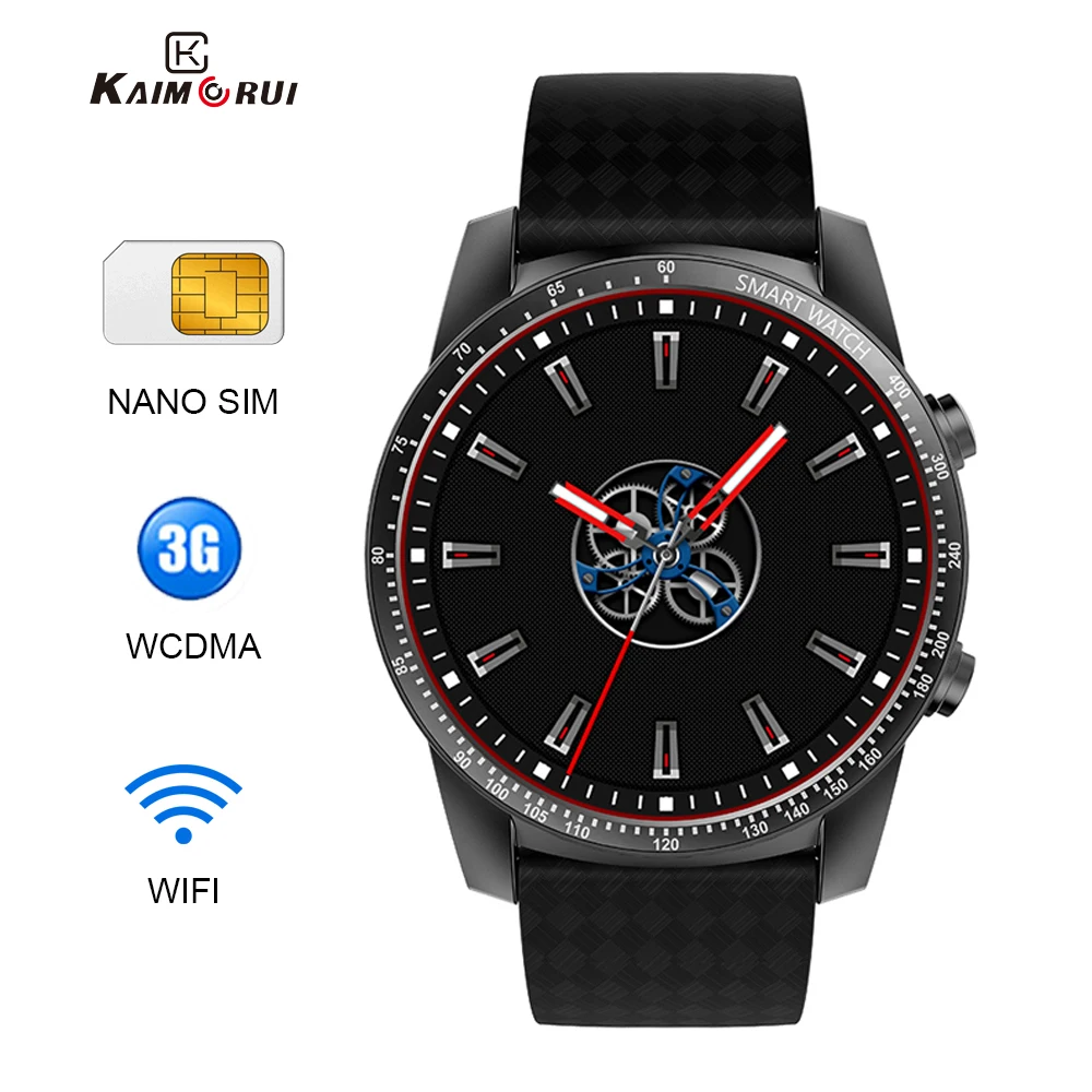 Смарт часы Kaimorui KW99 Pro/H1 GPS для мужчин с sim картой 1 Гб + 16 ГБ браслет сердечным ритмом