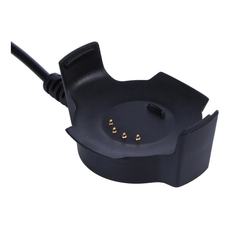 Черное зарядное устройство с USB кабелем для зарядки и передачи данных 5 В/300 мА