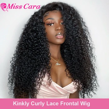 

100% Natural Kinkly Curly Brazilian Hair Lace Front Wig Cheap Cuticle Aligned Hair Wig Human Hair 13X6 Lace Wigs For Black Women