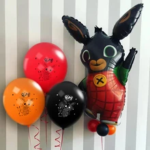86x60 см детские bing bunny игрушки Кролик День Рождения Алюминиевая фольга гелиевые шары вечерние украшения детские игрушки баллон