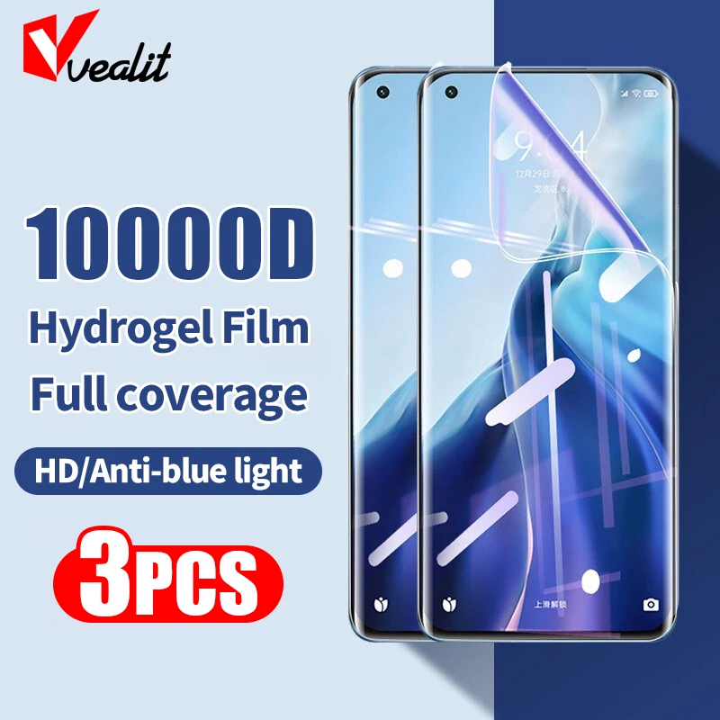 

Гидрогелевая пленка для Xiaomi 11 Ultra Lite 11t Mix 4 3 Note 10, пленка для защиты экрана Poco F3 GT X3 NFC F1 F2 X2 M2 M3 Pro, не стекло, 3 шт.