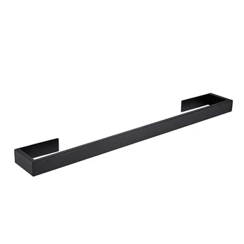 

304 Stainless Steel Towel Bar Black Surface Towel Rack for Bathroom Kitchen, Easy to Install-Dropship