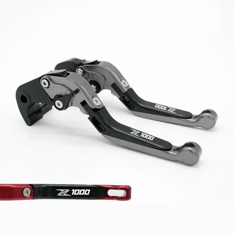 Тормозные рычаги сцепления для 2011- Kawasaki Z1000SX Ninja Мотоцикл CNC алюминиевый сплав Руль регулируемые растяжимые предохранители - Цвет: Titanium