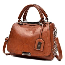 Винтажная Стильная дизайнерская женская сумка с заклепками, женская сумка через плечо с верхней ручкой для покупок, практичная сумка для женщин, Bolsa Femina Sac