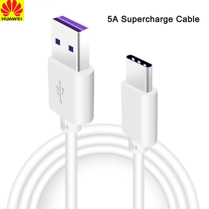 Оригинальный кабель Huawei 5A USB Type c супер зарядное устройство для быстрой зарядки P40