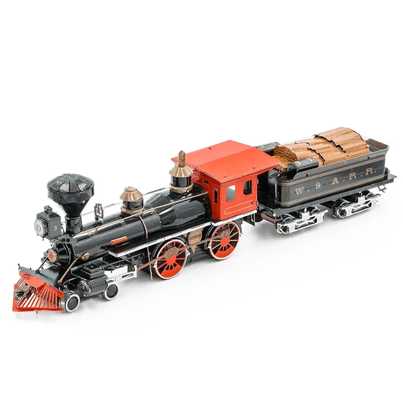 

3D Metal Puzzle WILD WEST 4-4-0 LOCOMOTIVE Model KITS DIY Laser Cut Assemble Jigsaw Toy Gift for Children