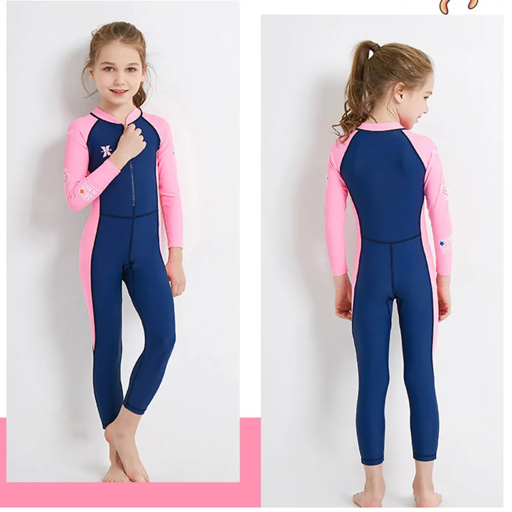 Новинка 2019 детский купальник комбинезон с длинным рукавом гидрокостюм для