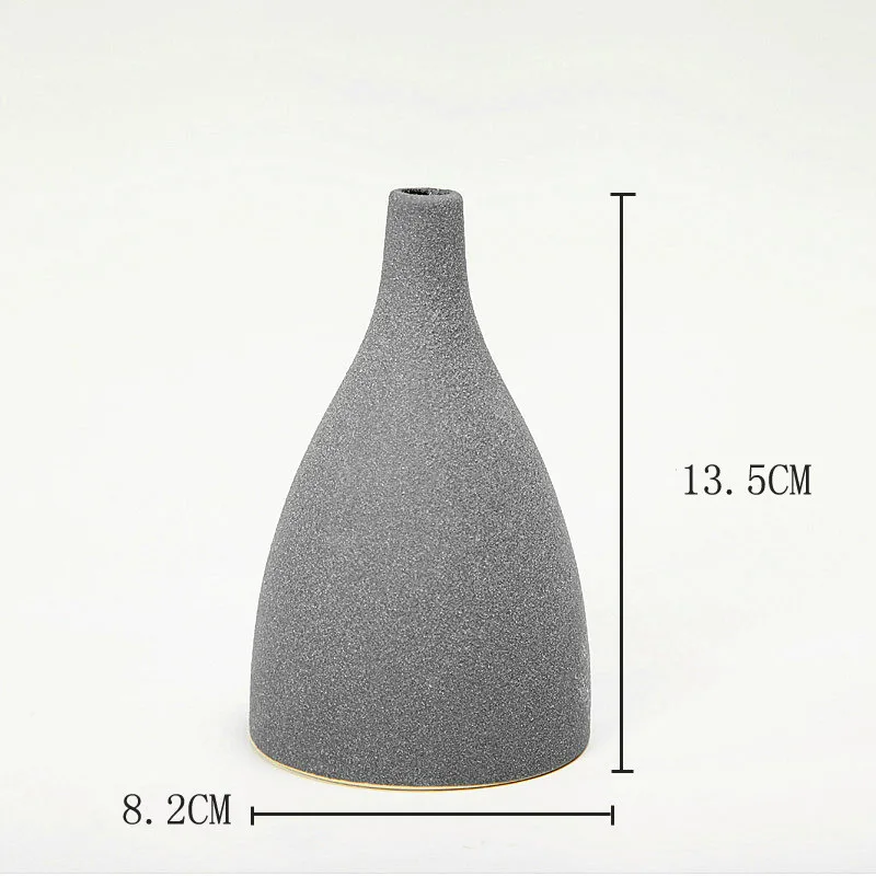Best selling creative ceramic solid color vase home decoration living room table top decoration European vase - Цвет: 12