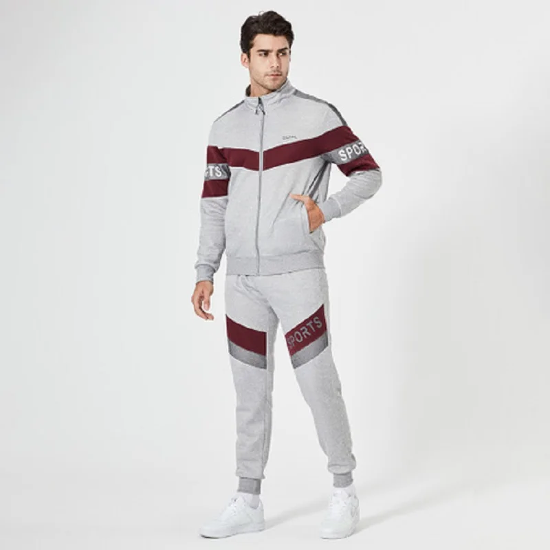 

Mens Tracksuits 2020 Autumn New Youth Leisure Trend Sweater Suit Simple Loose Sportswear All-match Sweater Suit Two-piece Sets