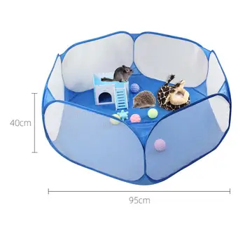 

Pet Fence Game Safe Playpen Animal Portable Foldable Lightweight Creative Cage for Hamster Guinea Pig Small Animal Cages