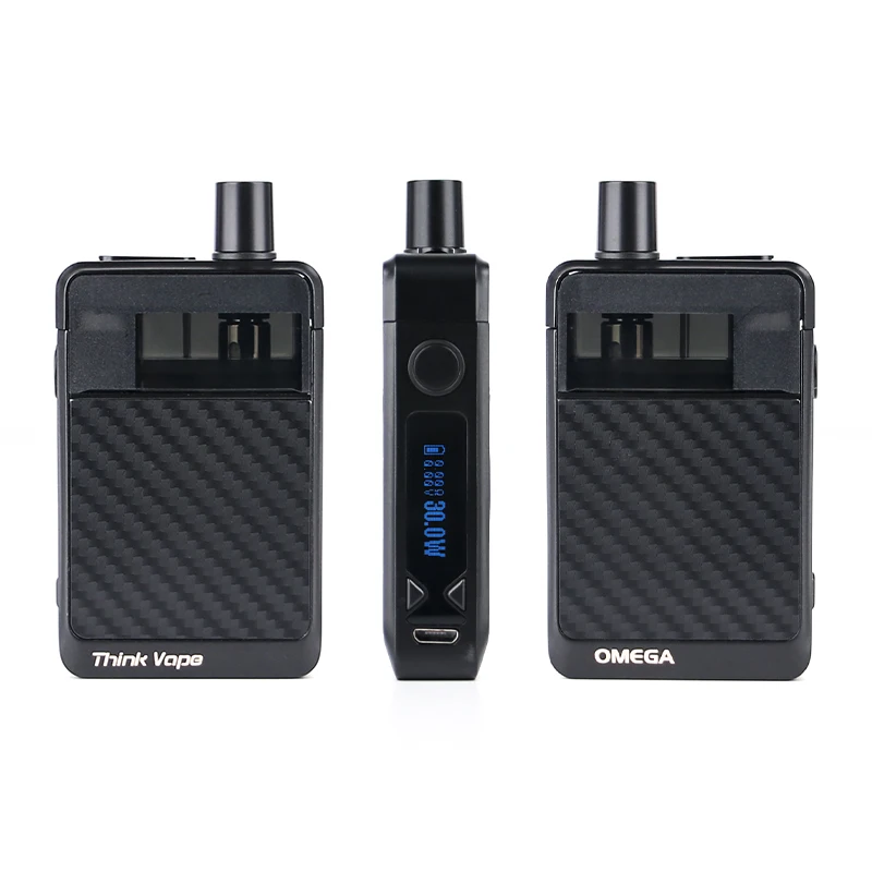 Think vape OMEGA AIO 30 Вт Pod Kit 1200 мАч встроенный аккумулятор с простой системой заправки и 3 мл многоразового pod Vape Kit
