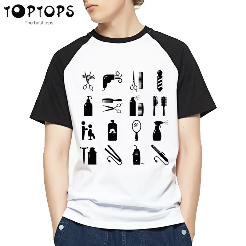 

Men Hairdresser Print Fashion T-shirt for Women Summer Unisex Graphic Premium Short Sleeves White Hipster T-shirt