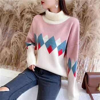 

9505 to film the new high collar color matching diamond institute wind sweater 55