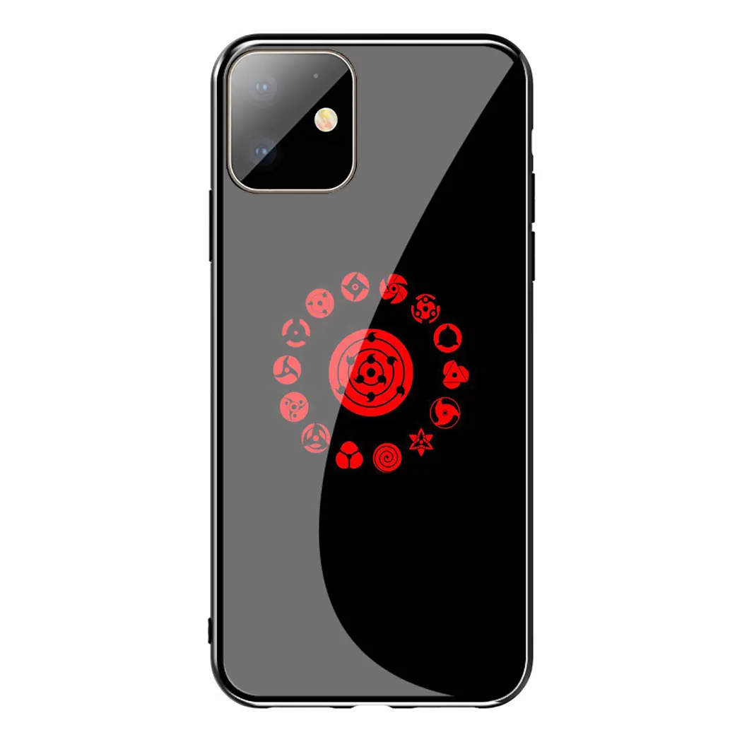 Mangekyou sharingan sasuke чехол из закаленного стекла для телефона для Apple iPhone 11 Pro XS Max XR X 8 7 6S Plus 5S SE - Цвет: TG13
