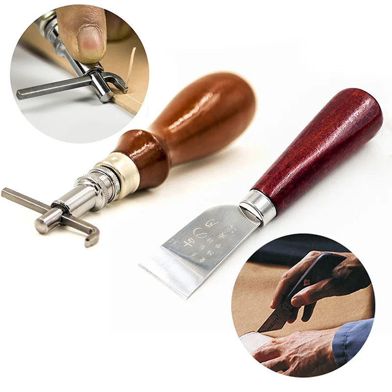 

18pcs DIY Tool Leather Craft Punching Tool Set Stitching Carving Knife Peeling Knife Straightening Machine Grinding Polishing