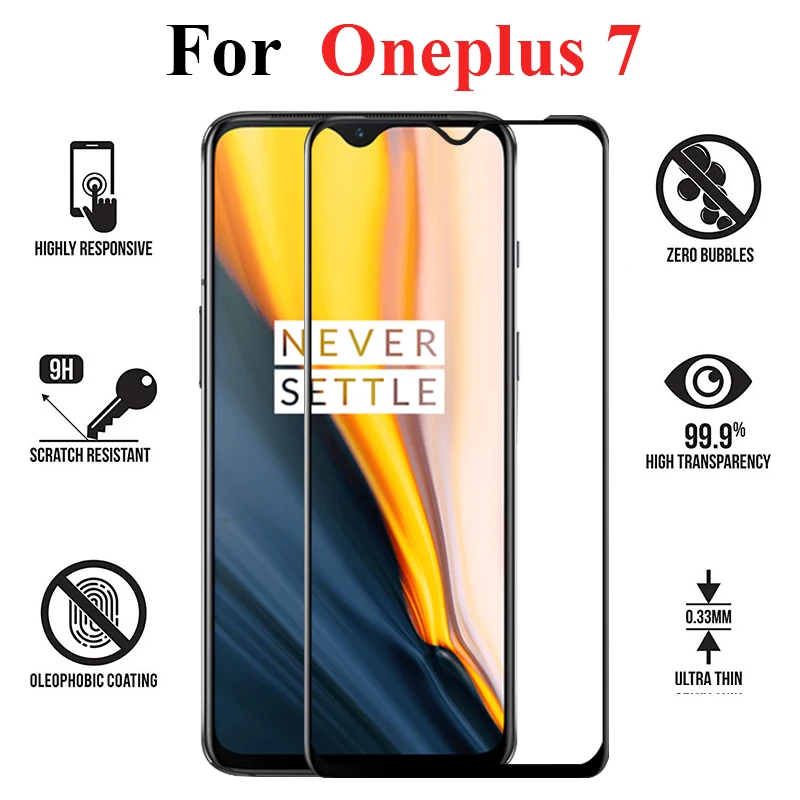 

Protective glass on for Oneplus 7 6 5 t tempered glas one plus 7 oneplu 6t 5t screen protector verre tremp sheet cam armor film