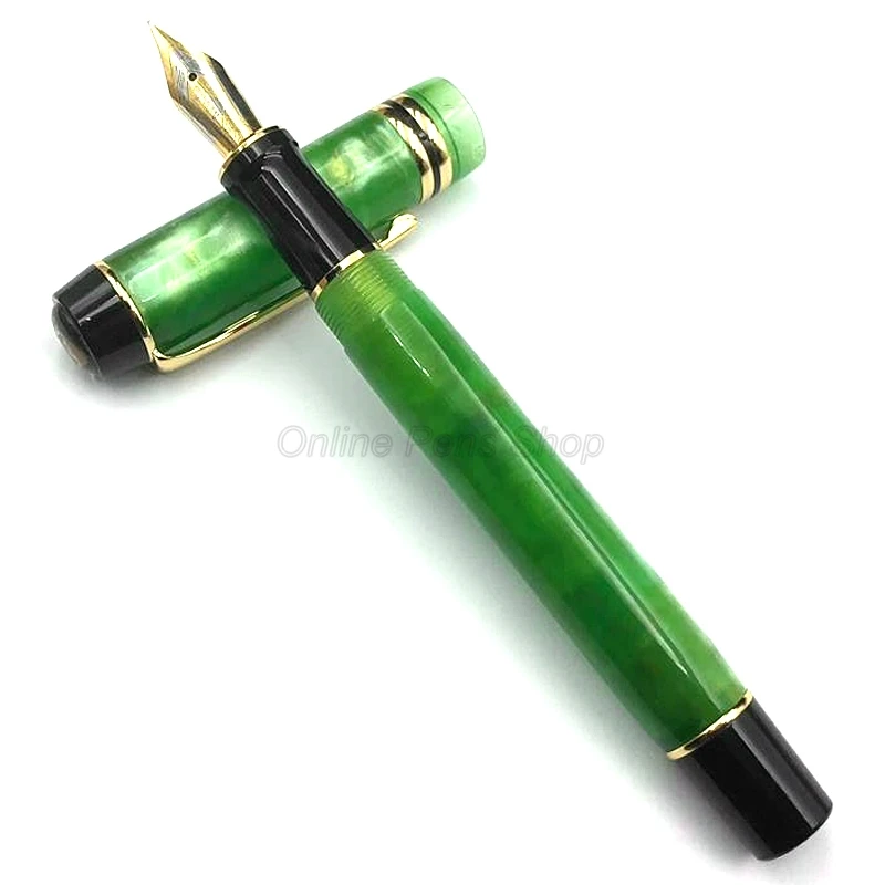 22kgp médio nib verde padrão fantasma para escrever caneta suprimentos