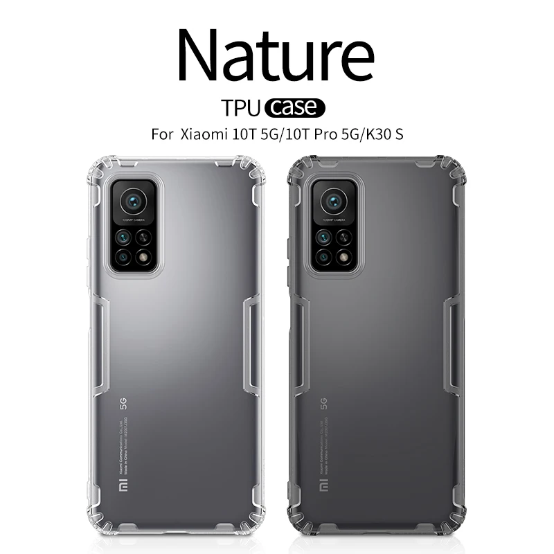 Чехол из ТПУ Для Xiaomi mi 10T 5G NILLKIN Nature мягкий силиконовый чехол xiaomi Mi POCO X3 NFC Note 10 Lite 9 Pro