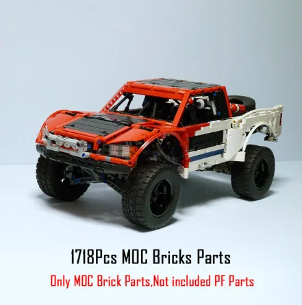 Genuino 2314 piezas Technic serie MOC SUV coche Pickup camión ladrillos 3662 modelo Juego de concción juguetes nignos regalo - Цвет: Only Bricks Parts