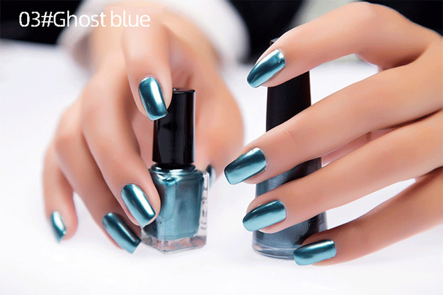 14 Colors Mirror nail Sexy Metallics Nail Polish Soak Off Nail Art For Women Girl beauty Makeup Tool Semi Permanent Varnish