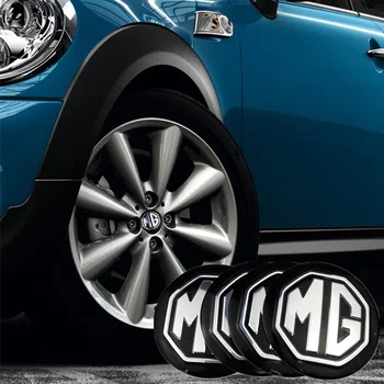 

For MG MG3 5 6 7 TF ZR ZS ES HS Morris 3 GS for MG Logo Car Wheel Hub Cap Stickers Styling Vehicle Waterproof Emblem Accessories